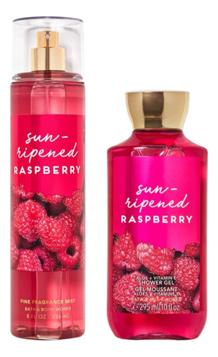 Set Sun Ripened Raspberry Splash/gel De Baño Bath&body Works