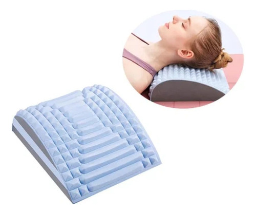 Relaxador De Coluna Lombar Com Almofada De Massagem E Alonga