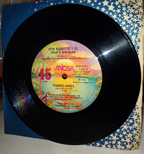 Jose Barette Y El Grupo Miramar / Hoy Te Vas Simple Lp (Usado)