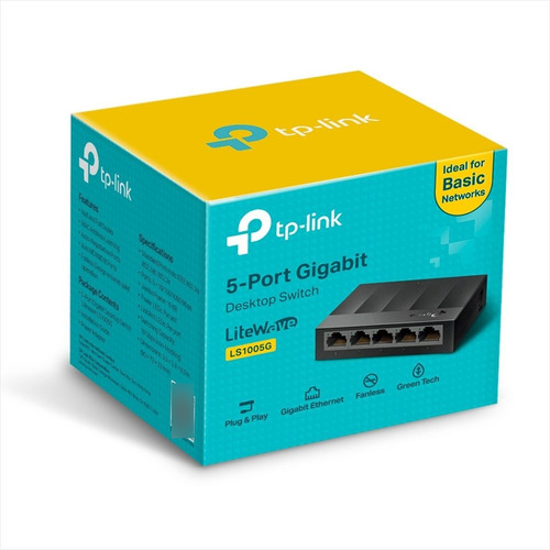 Switch Escritorio Litewave 5 Puertos Gigabit Tp-link Ls1005g