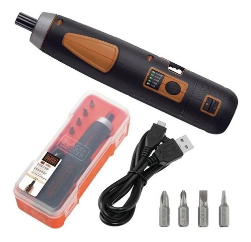 Parafusadeira 4v Pusch & Go Bd40k4-la C/ Kit Black & Decker