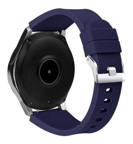 Pulseira Silicone Basic Para Samsung Galaxy Watch3 45mm Azul