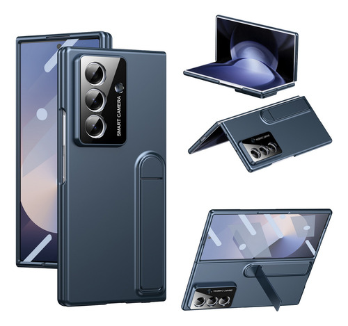 Soporte Bidireccional Plegable Con Funda Protectora De Cristal Hd Para Samsung Z Fold 7 6 5