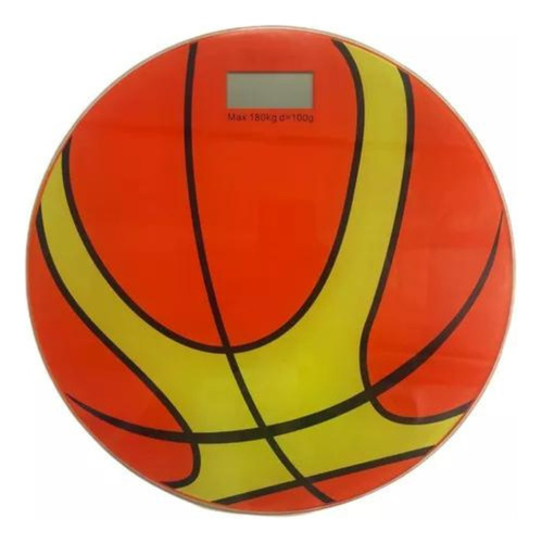 Báscula Corporal De Baño Animadas Balon Deportivo Visión Led Color Baloncesto 110