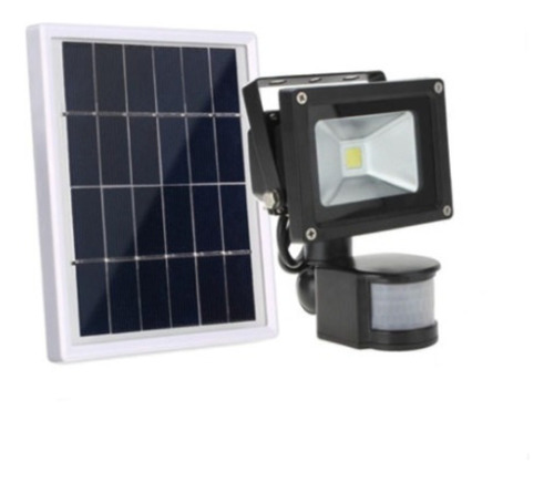 Foco Reflector Solar 10w C/ Sensor Mov 6400k Ip65  Sol_210