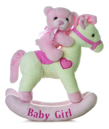 Bebé Niña Mecedora Caballo Musical, Rosa