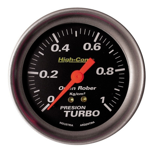 Orlan Rober Manómetro Presión De Turbo High Comp Negro 66mm