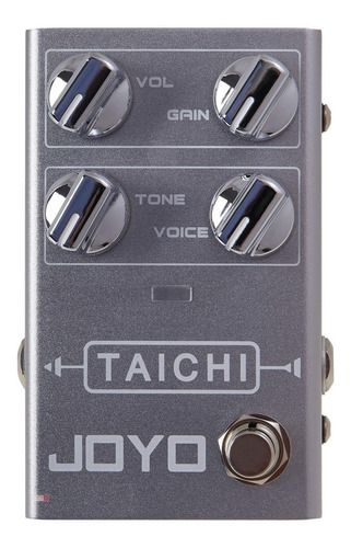 Pedal De Efectos Overdrive R-02 Para Guitarra Joyo Taichi Color Plateado