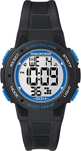 Timex Tw5k84800 Reloj De Cronógrafo Negro De Maratón Lrh0j