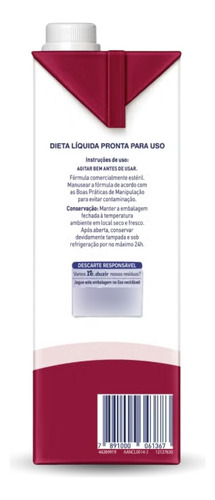 Isosource Soya - Caixa C/ 04 - Nestle Suplementos - 1 Litro