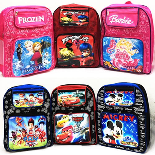 Kit Mochila Escolar 20 Unid Princesas Frozen Atacado Revenda