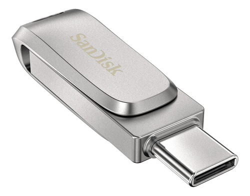 Imagen 3 de 3 de Memoria USB SanDisk Ultra Dual Drive Luxe 256GB 3.1 Gen 1 plateado