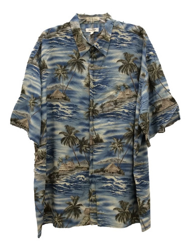 Pierre Cardin - Camisa Hawaiana Islas De Hombre Talla Xxl