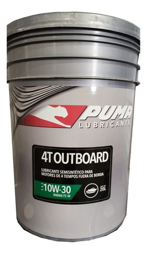 Aceite Lubricante Puma 4t Outboard 10w30 X 20 L Fuera Borda