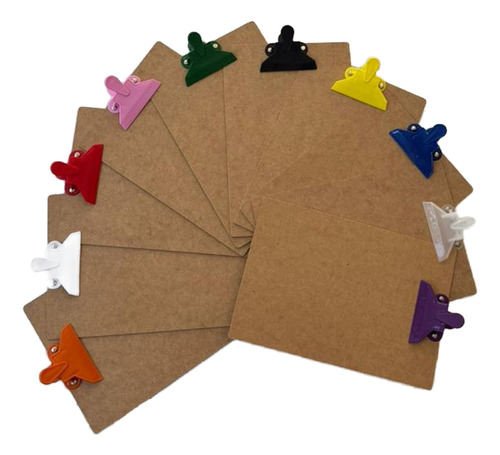 Kit 10 Pranchetas A4 Com Todas As Nossas 10 Cores