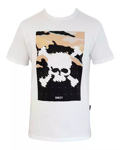 Camiseta Oakley Premium Skull Branca - Compre Agora