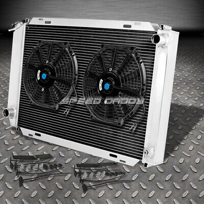 For 79-93 Mustang Mt Full Aluminum 3 Row/core Radiator+s Oad