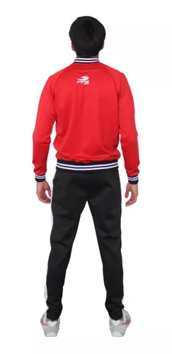 Conjunto Deportivo Fire Sports Pants Varonil Rojo-Negro