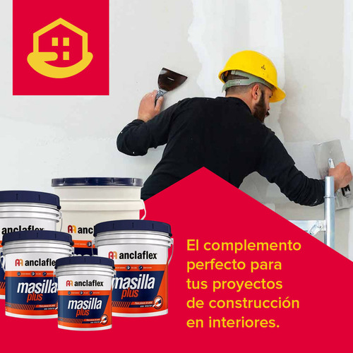 Masilla Para Placa De Yeso Anclaflex Plus 15 Kg