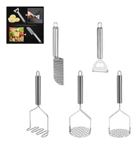 Comprar Moledor De Papas Utensilio Triturador Puré Cinco Artículos