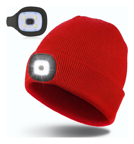 Regalos De Navidad Hombres Unisex Led Gorro Dos Lámpar...