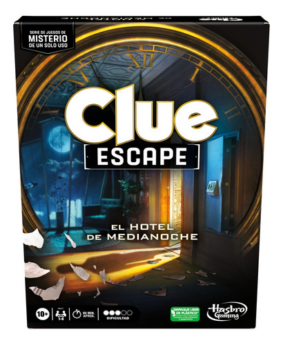 Hasbro Juego De Mesa Clue Escape El Hotel De Medianoche