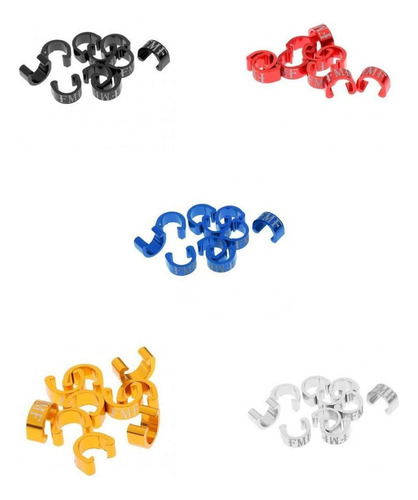 50pcs Guías De Cable C-clip Para Mtb Bmx Bicicleta De