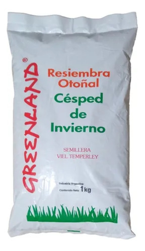 Semillas Cesped Resiembra Otoñal Greenland X 1 Kg