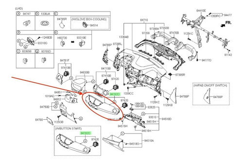 Conjt Guarnicion Acolchado Cent Para Hyundai Grand I10 2014