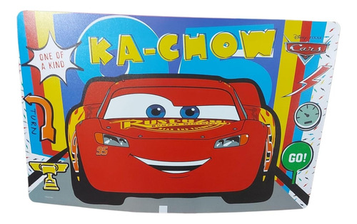 Individual Plastico 30x45 Cm Impermeable Infantil Cars Autos