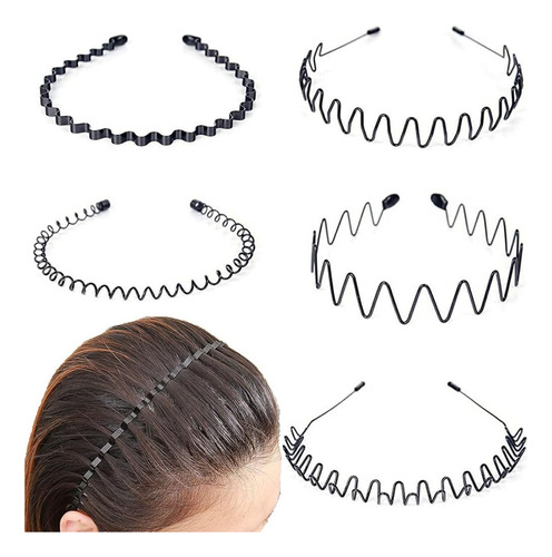 5 Pcs Diadema Ondulada De Primavera Aro