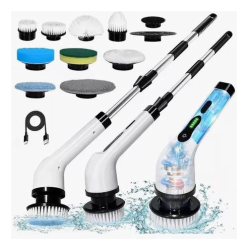 Escova De Limp Elé Multius Rotatória Magica Limpa Bivolt Mop