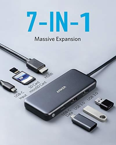 Adaptador Anker Usb C Hub, Powerexpand + 7-in-1 Usb C Hub Ad