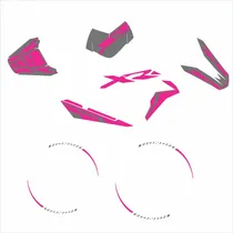 Comprar Calcos Honda Xr 150 150l Xr150 Completo Vinilo Fucsia Fluor