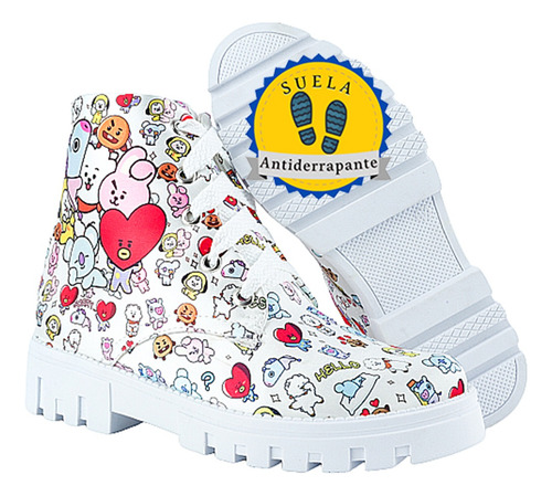 Botas Bt21 Universe K-pop Bts Army Modernas 900-b-bt21