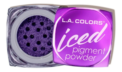 Pigmento Iced Pigment Powder Glam L.a Colors Color De La Sombra Violeta