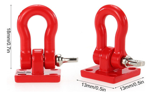 1:10 Rc Clinging Hook Remolque Cadena Para Cc01 Axial Scx10