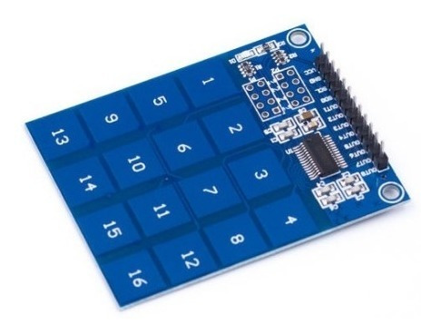 Imagen 3 de 8 de Teclado Capacitivo Con Ttp229 16 Canales Capacitivo Teclas