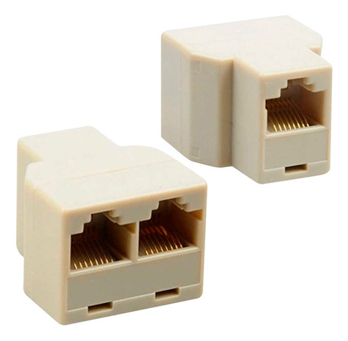 Adaptador Splitter Ethernet Rj45 1 Jack A 2 Jacks 8 Hilos