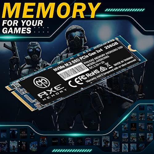 Axe Memory 256gb Nvme M.2 2280 Pcie Gen 3x4 Ssd Interno Unid