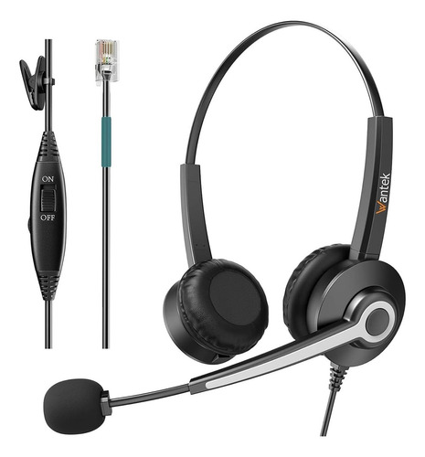 Auriculares Wantek 682rj1 Para Teléfonos