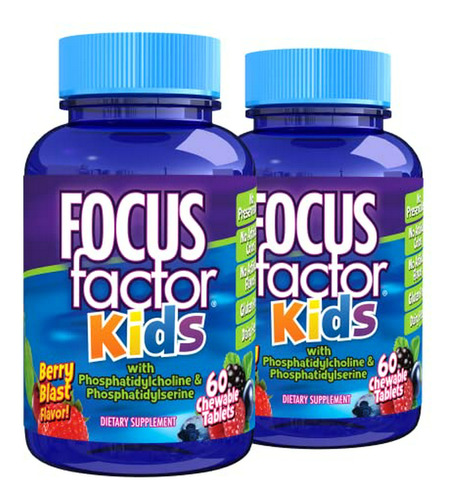 Focus Factor Kids Vitaminas Masticables Diarias Completas: M