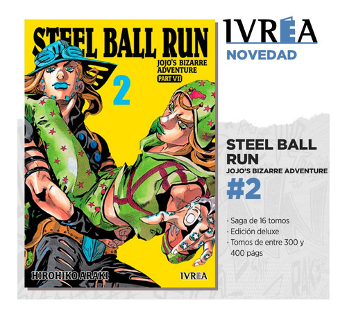 Imagen 2 de 3 de Jojo's Bizzarre Adventure Parte 7: Steel Ball Run #02