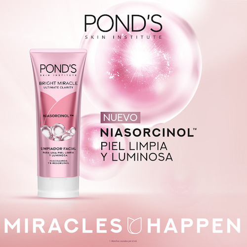 Espuma Facial Limpiadora Ponds Bright Miracle Tubo X 100gr