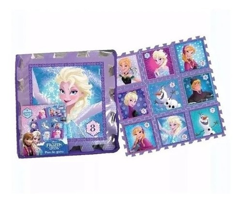 Piso De Goma Eva Frozen Tipo Puzzle Para Armar Tapimovil