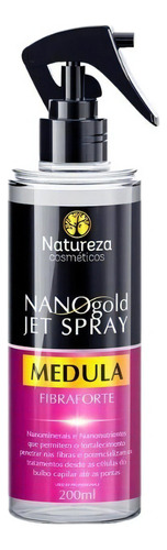 Jet Spray Nano Gold Medula Fibra Forte Natureza 200ml