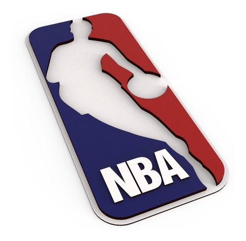 Placa Decorativa Nba Basquete Mdf Camadas 29cm