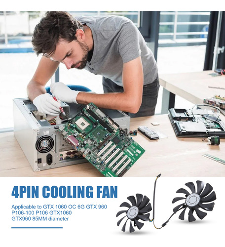 Nuevo Ventilador De Tarjeta Gráfica De 1 Par, 85 Mm, Ha9010h