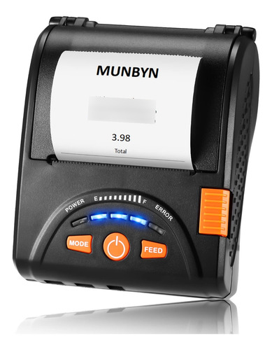 Munbyn Impresora De Recibos Bluetooth, Mini Impresora De Re.