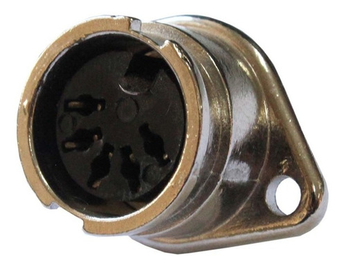 Conector Circular Fêmea 5 Vias 5a Crf-05 Metaltex